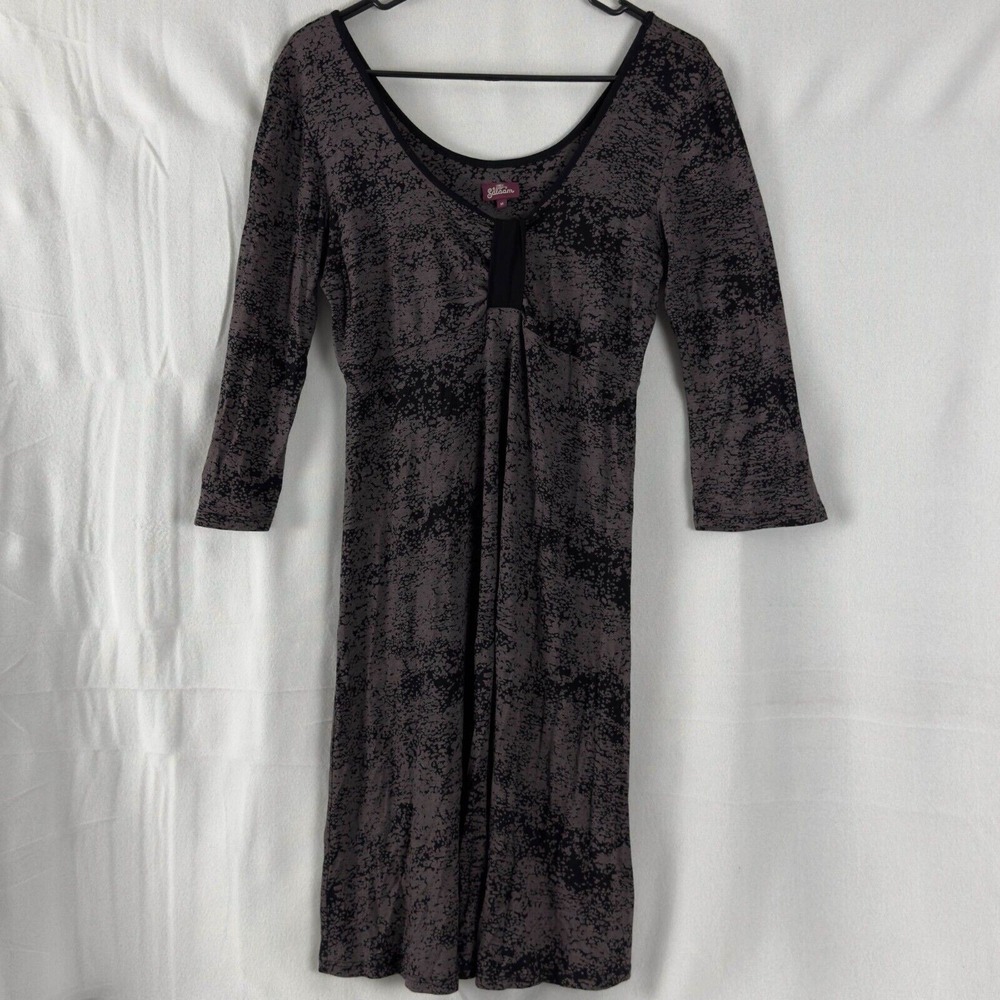 Salaam Sz M Abstract Soft Jersey Stretch Scoop Neck Dress USA Made